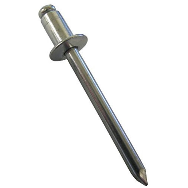 Stanley Engineered Fastening Blind Rivet, Dome Head, 0.1875 in Dia., 0.315 in L, Aluminum Body, 1000 PK AD62ABS